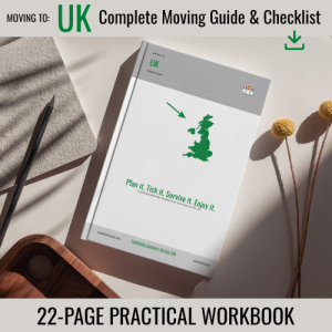 MOVING TO UK (Complete Moving Guide & Checklist ONLY) COVER
